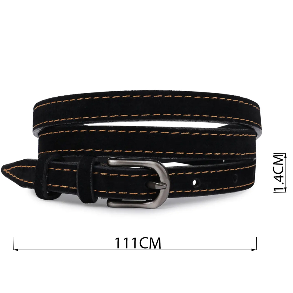 Ремінь Vintage Замшевий жіночий Чорний (20772) - зображення 4