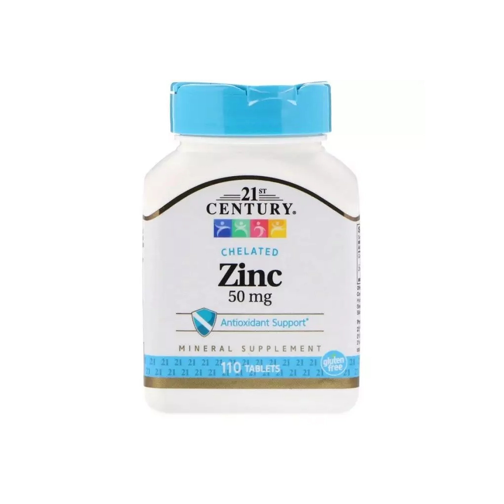 Мінерали 21st Century Цинк, 50 мг, 110 таблеток (CEN-21393) - зображення 1