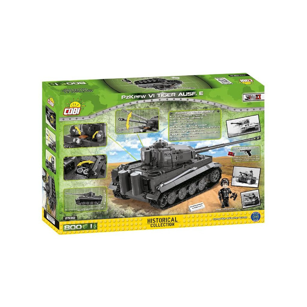 Конструктор Cobi Друга Світова Війна Танк Тигр IV, 800 деталей (COBI-2538) - зображення 5