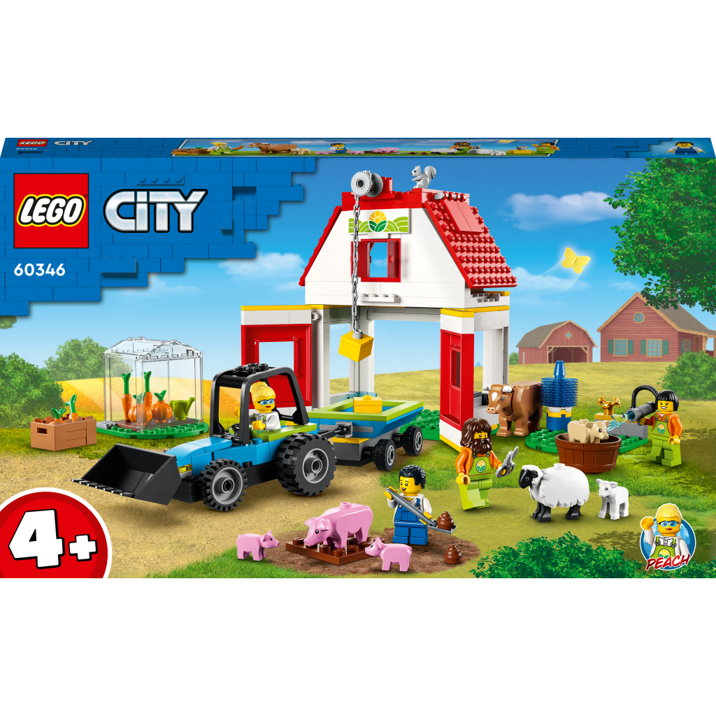 Конструктор LEGO City Farm Тварини на фермі та у хліві 230 деталей (60346) - зображення 1