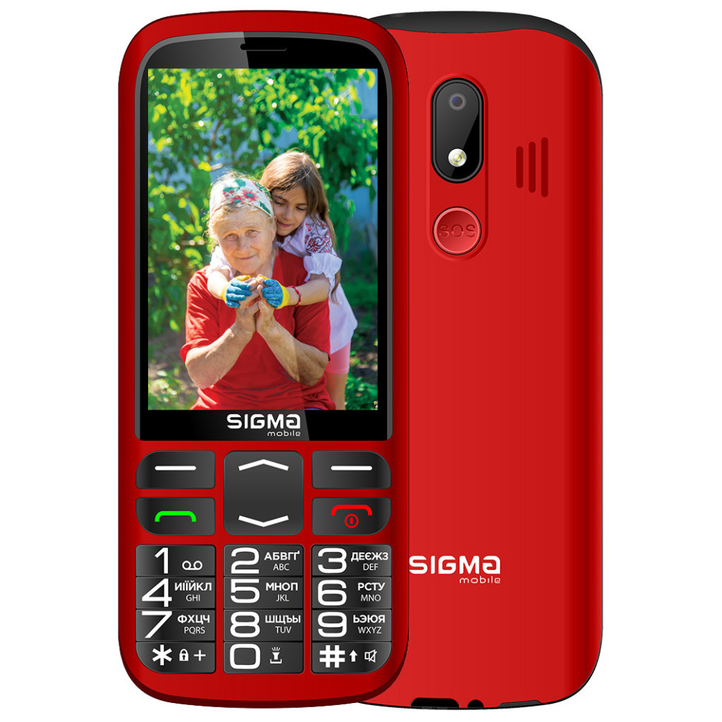Мобільний телефон Sigma Comfort 50 Optima Type-C Red (4827798122327) - зображення 1