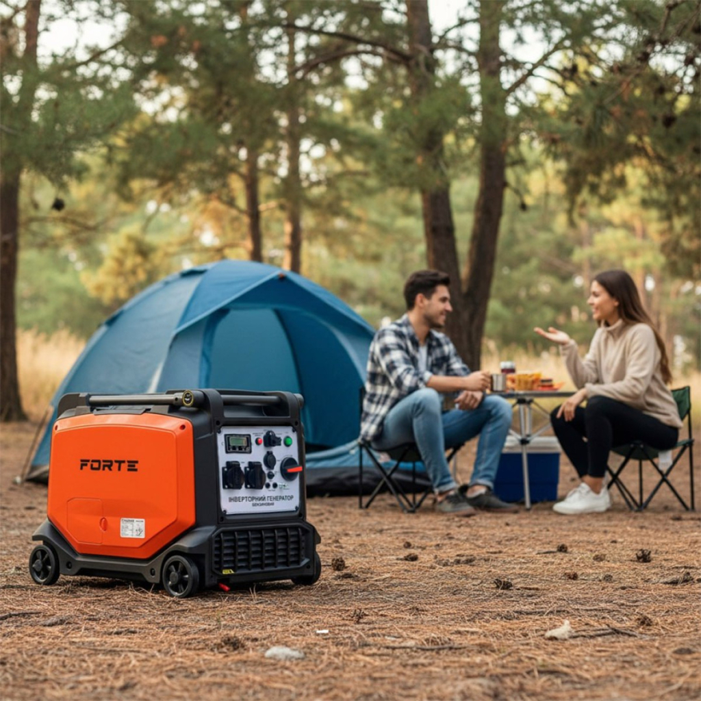 Генератор Forte інверторний FG5500iE 4kW, стартер ручний, електричний , 11л. (148251) - зображення 11