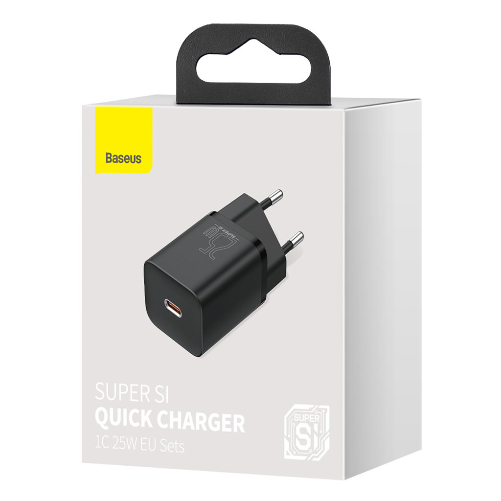 Зарядний пристрій Baseus Super Si Quick Charger 1C 25W Black (CCSP020101) - зображення 5