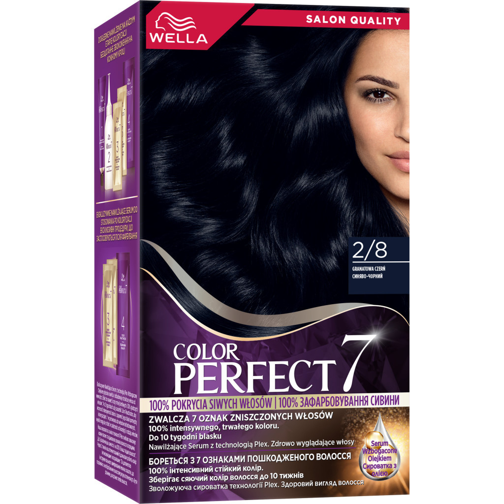Фарба для волосся Wella Color Perfect 2/8 Синяво-чорний (4064666598260) - зображення 1