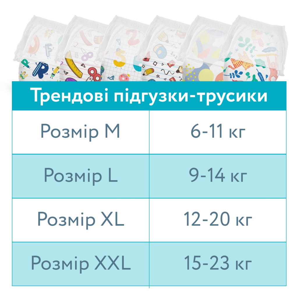 Підгузки Offspring Fun Figures, розмір XL, 12-20 кг, 30 шт (DP-OI-FAP-XL30P-FFG) - зображення 11