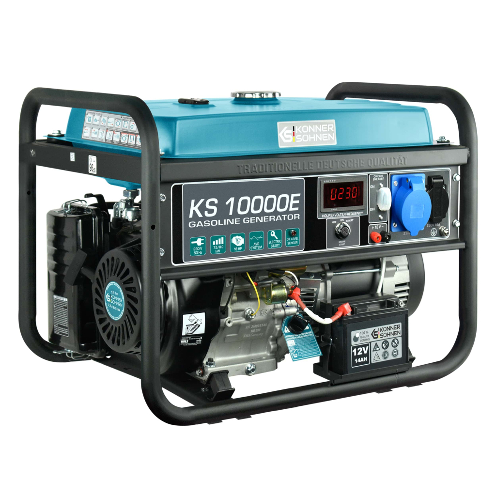 Генератор Konner&Sohnen KS 10000E, 230В, 8кВт, електростартер, 85.5кг (KS10000E) - зображення 2