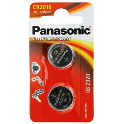 Батарейка Panasonic CR 2016 * 2 LITHIUM (CR-2016EL/2B) - зображення 1