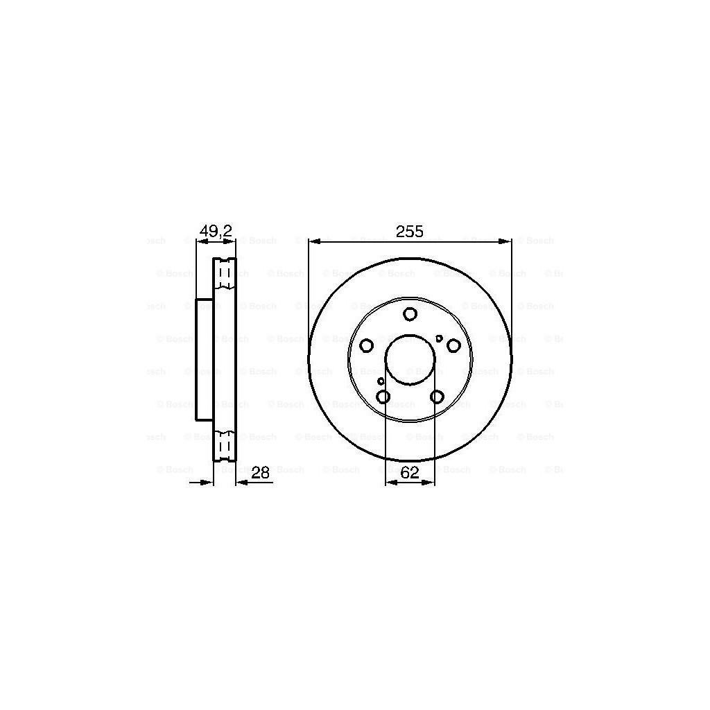 Гальмівний диск Bosch 0 986 478 726 - зображення 1