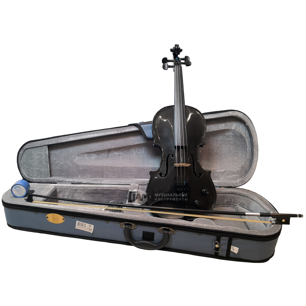 Скрипка Stentor Harlequin Electric Violin Outfit 4/4 Black (1515ABK) - изображение 10