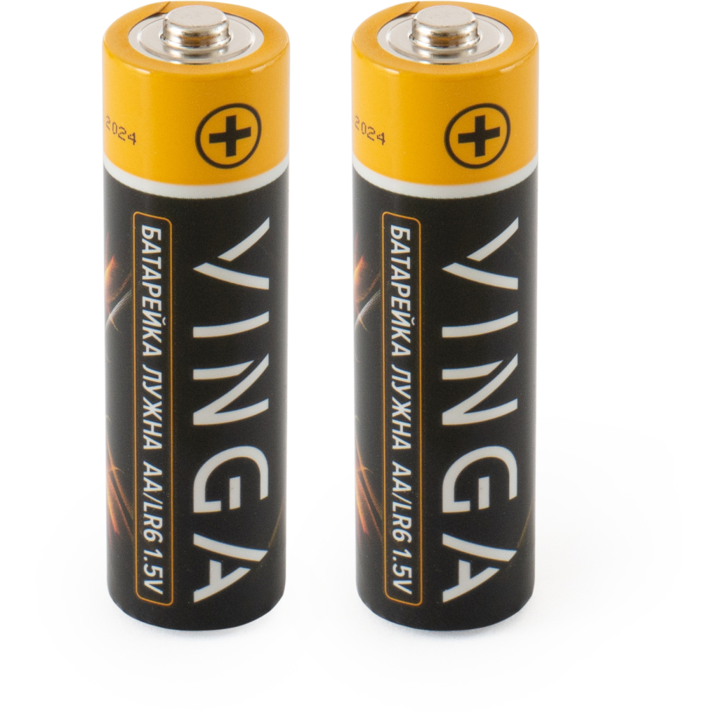 Батарейка AA LR6 Alkaline 2pcs Blister Vinga (VJABAA2) - зображення 2