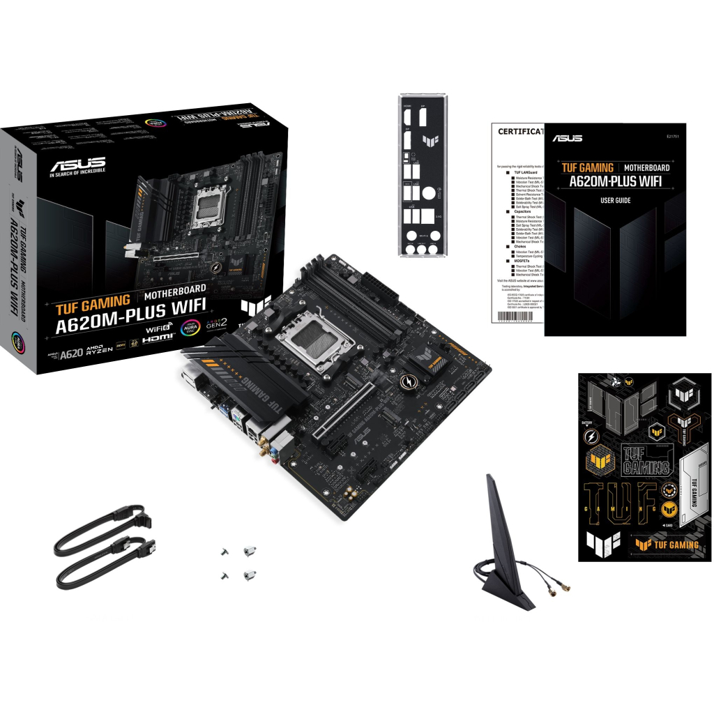 Материнська плата ASUS TUF GAMING A620M-PLUS WIFI - зображення 9