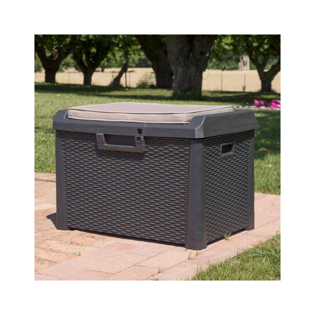Контейнер для зберігання Toomax Santorini Plus з подушкою коричневий 125 л (5150) - зображення 3