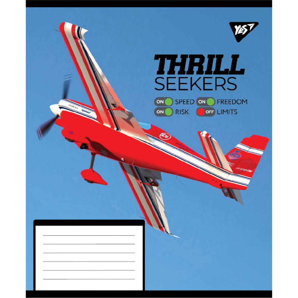 Зошит Yes Thrill Seekers А5 60 аркушів клітинка (767789) - зображення 4