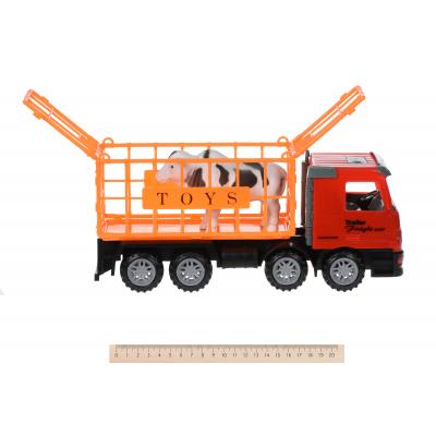 Спецтехніка Same Toy инерционный Super Combination Красный для перевозки животных (98-91Ut-1) - зображення 2