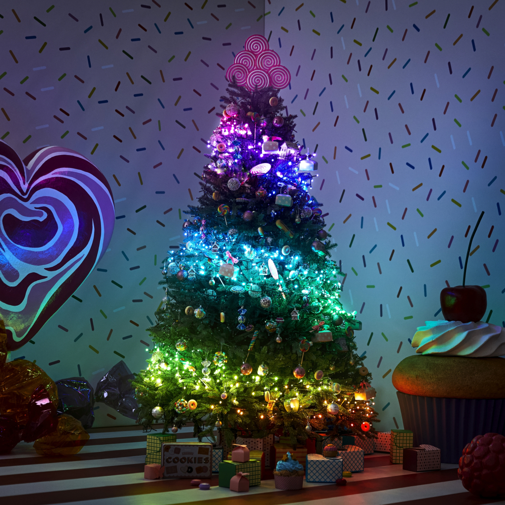 Гірлянда Twinkly Smart LED Dots 60 RGB LED Lights String Clear Wire USB-A IP20 3м (TWD060STP-T) - зображення 11