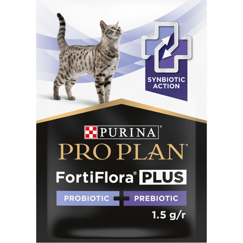 Пробіотична добавка для тварин Purina Pro Plan FortiFlora Plus Для котів і кошенят для підтримки нормальної мікрофлори кишківника 30 x 1.5 г (8445290507495) - изображение 2
