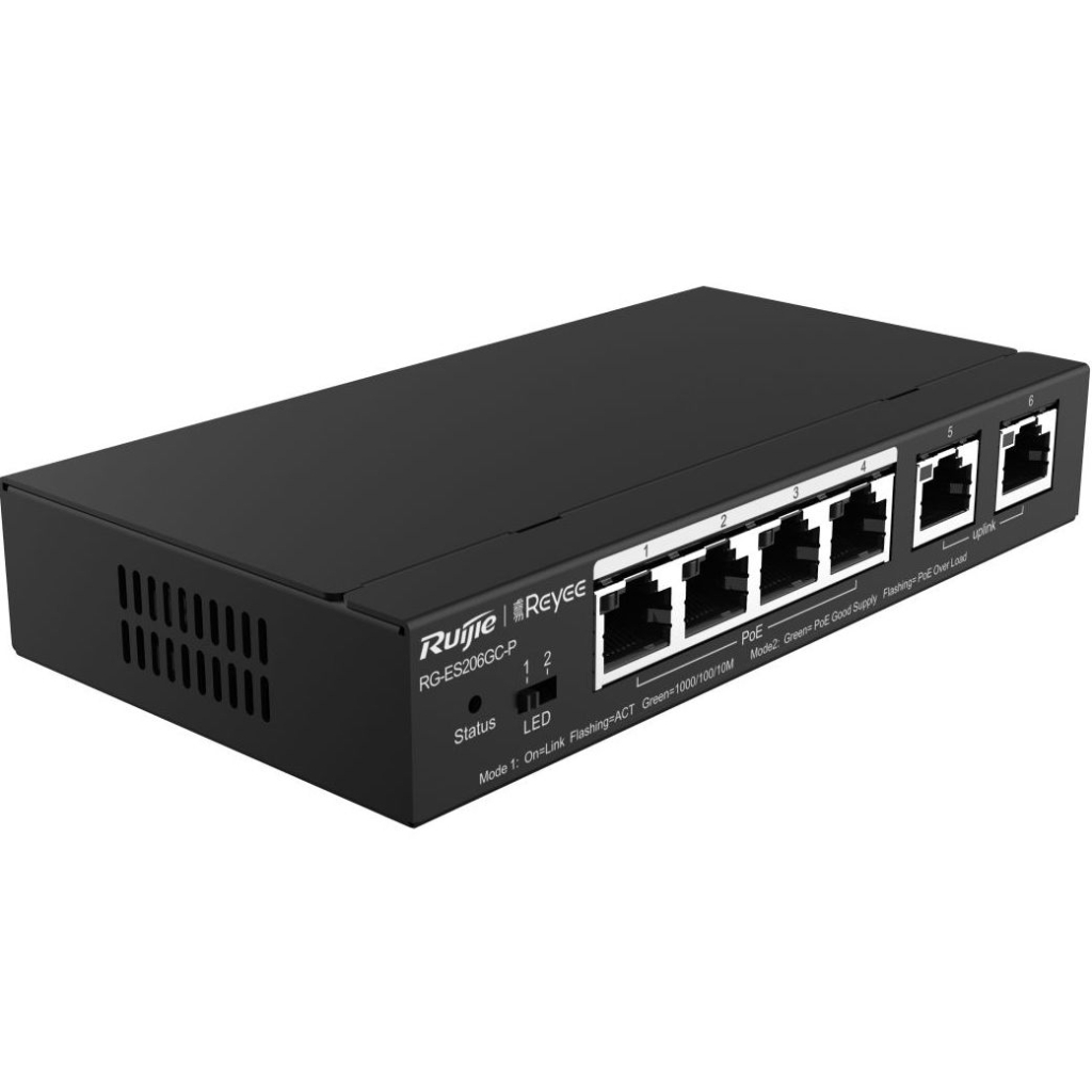 Комутатор мережевий Ruijie Networks RG-ES206GC-P - зображення 2