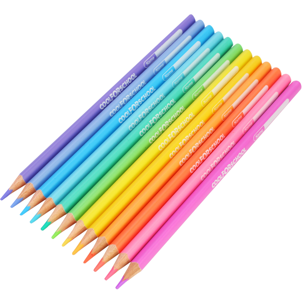 Олівці кольорові Cool For School Pastel Преміум 12 кольорів (CF15184) - зображення 2
