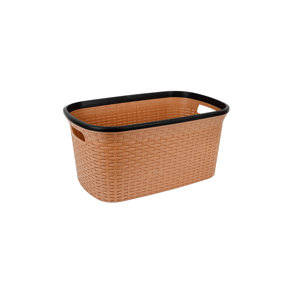 Кошик для зберігання Violet House 0774 Ротанг Cream 40 л (0774 4 Роттанг CREAM E б/кр. 40) - зображення 1