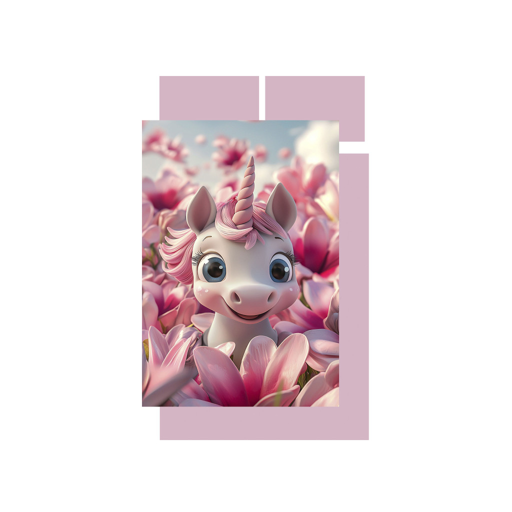 Дитячий постільний набір Home Line Одноріг у квітах (193166) - зображення 1