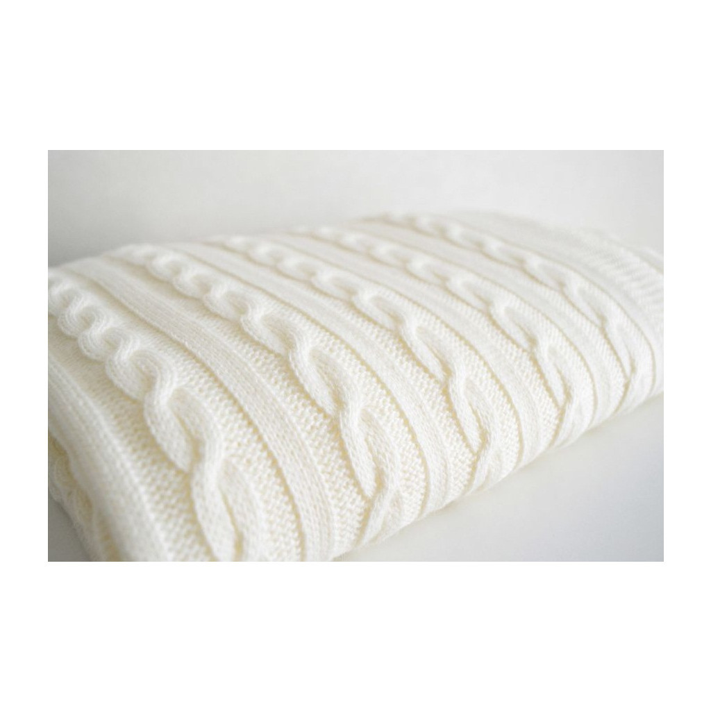Плед Прованс Soft коси Молочний 90x130 см (11684) - зображення 2