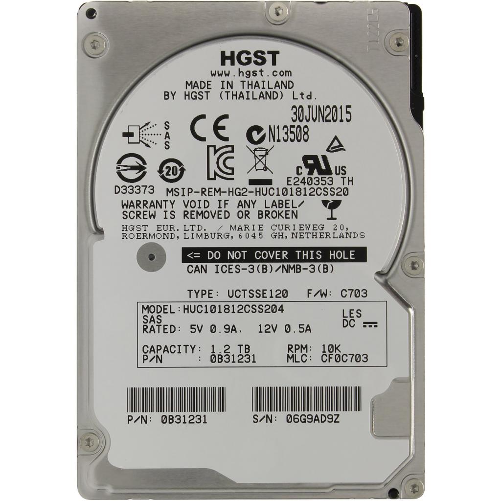 Жорсткий диск для сервера 1.2TB WDC Hitachi HGST (0B31231 / HUC101812CSS204) - зображення 1