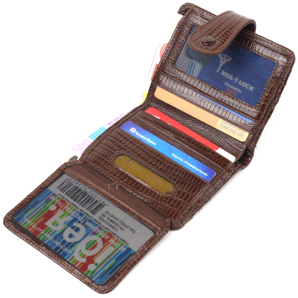 Гаманець Canpellini З натуральної шкіри Коричневий (21691) - зображення 7