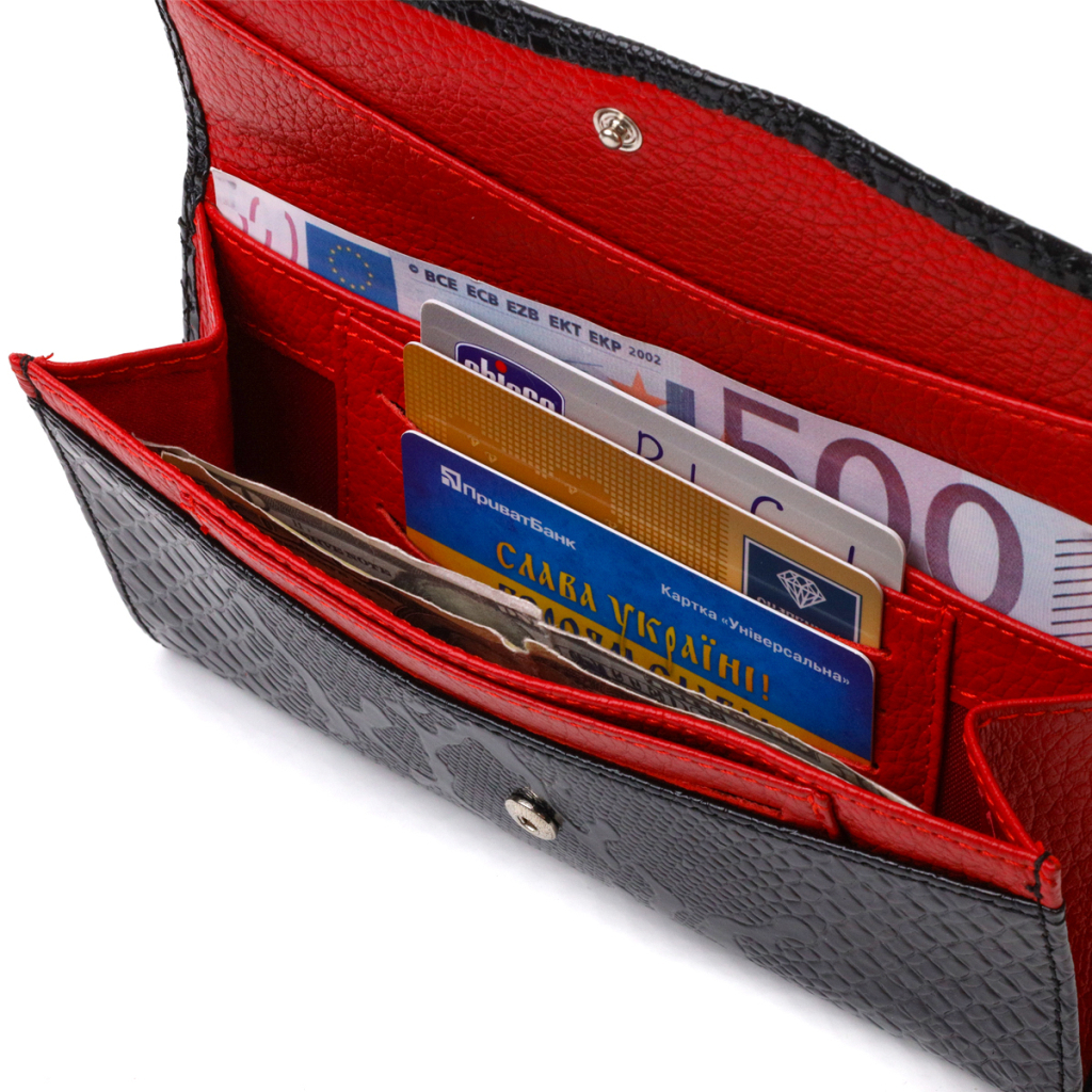 Портмоне Canpellini З натуральної шкіри Чорне (21700) - зображення 6