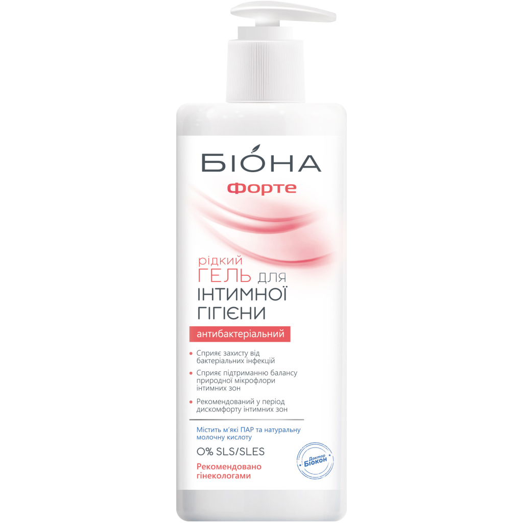 Гель для інтимної гігієни Біокон Доктор Біокон Біона-форте 270 мл (4820008317667) - изображение 1