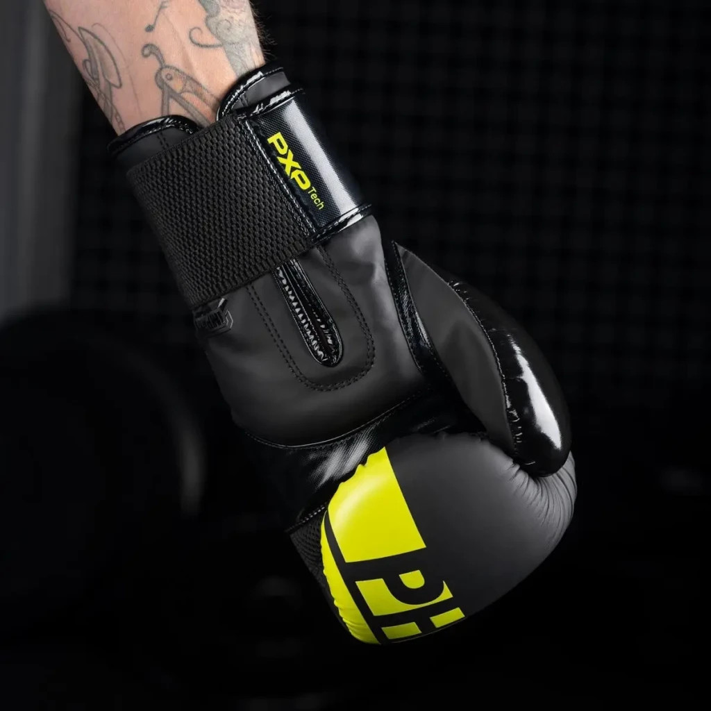 Боксерські рукавички Phantom Apex Elastic Neon Black/Yellow 16 унцій (PHBG2300-16) - зображення 9
