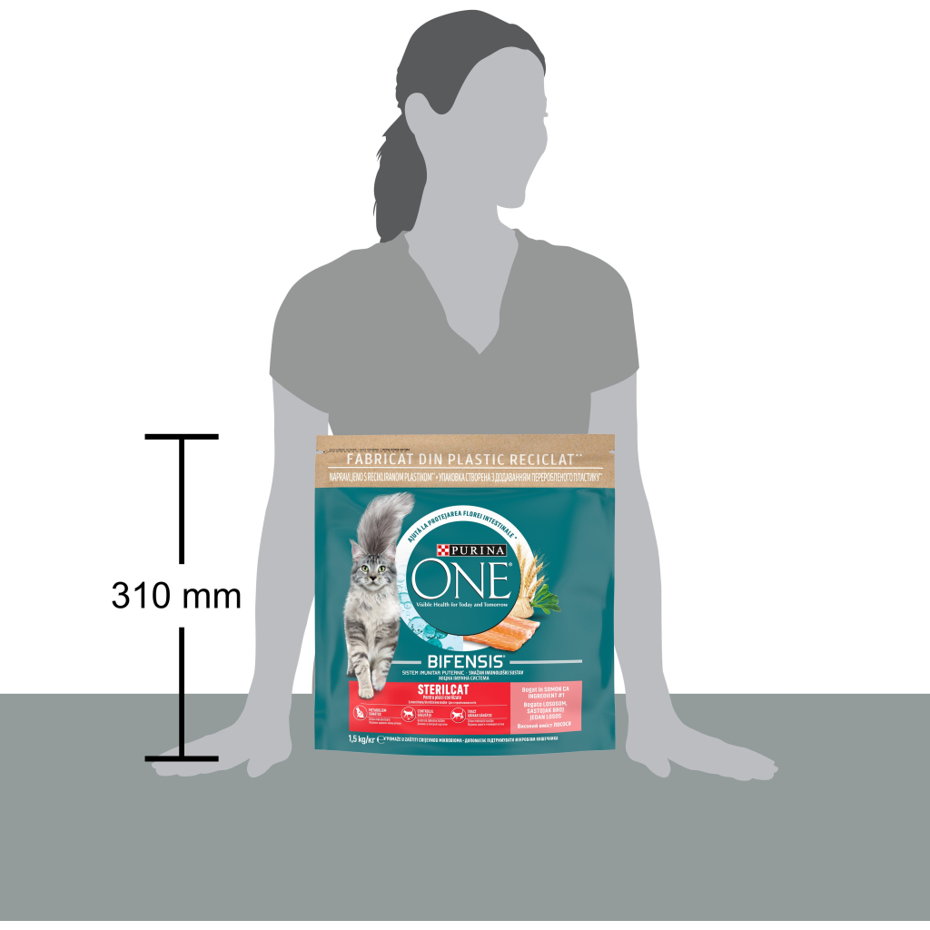 Сухий корм для кішок Purina One Sterilcat Для дорослих котів Після стерилізації З лососем 800 г (7613032756659) - зображення 6