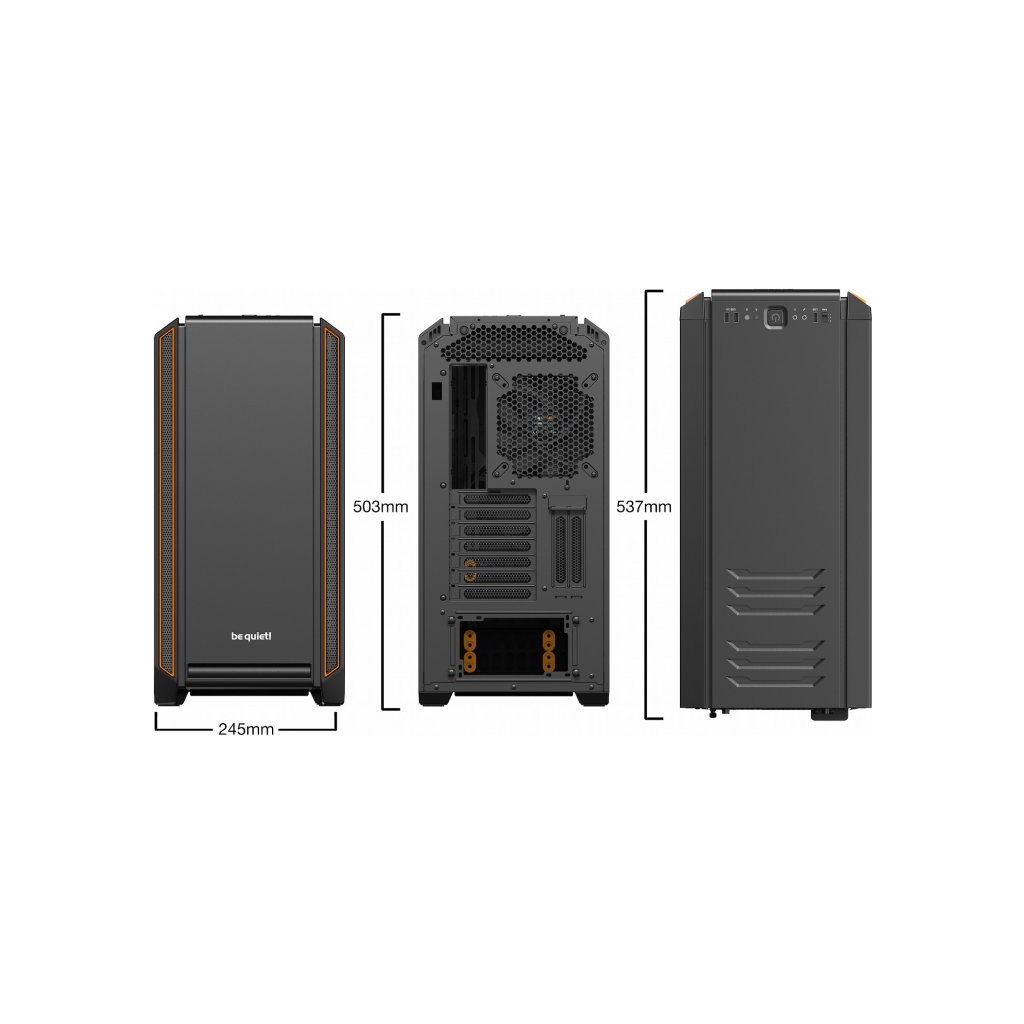 Корпус Be quiet! Silent Base 601 Window Orange (BGW25) - зображення 9