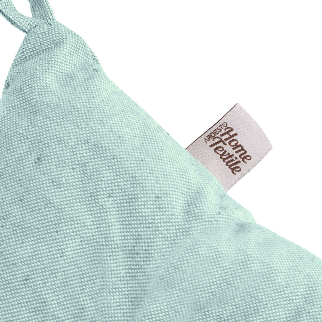 Подушка на стілець Ardesto Oliver, 40х40 см, 100% бавовна, нап-ч: 50% холоф, 50% пп, бірюза (ART02OT) - зображення 4