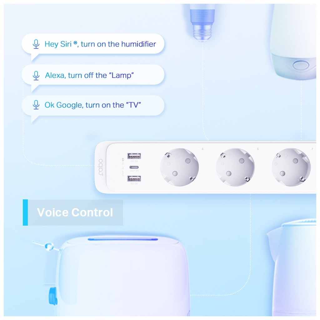 Мережевий фільтр живлення TP-Link Tapo P300 - зображення 5