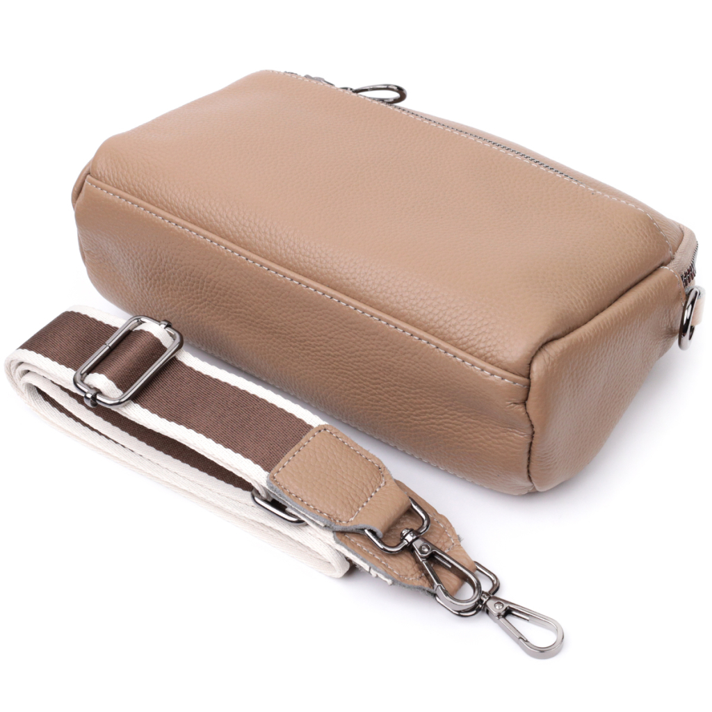 Сумка Vintage Жіноча з натуральної шкіри Бежева (22599) - зображення 7