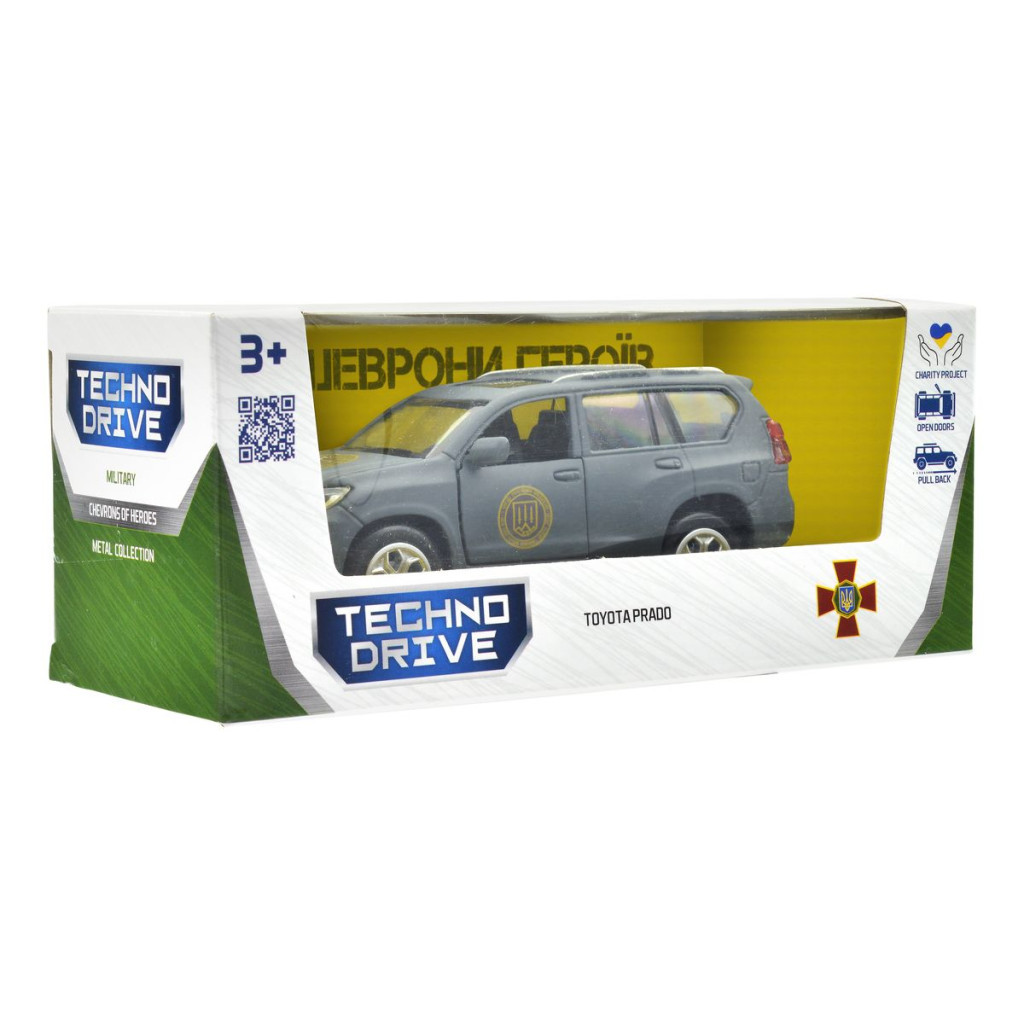 Машина TechnoDrive серії Шеврони Героїв - Toyota Prado - Кара-Даг (KM6189) - зображення 7
