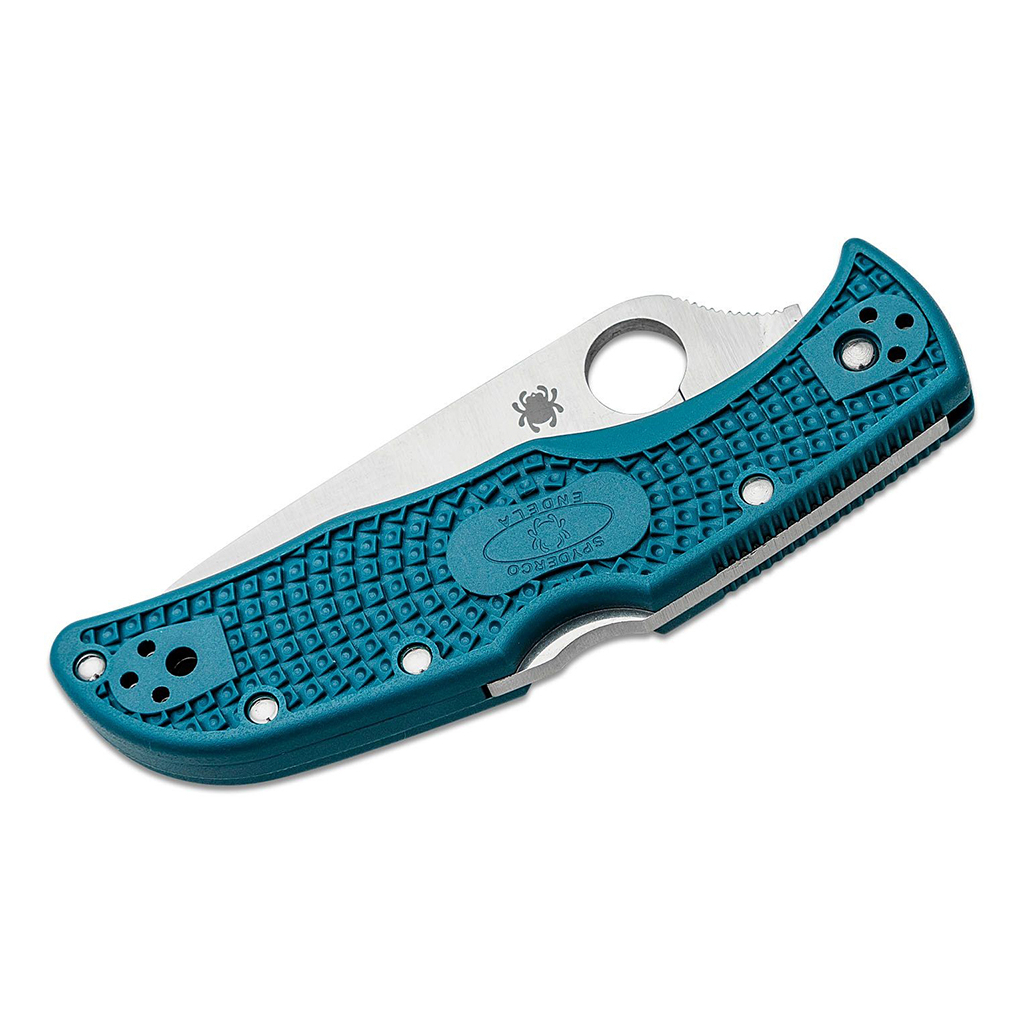 Ніж Spyderco Endela K390 Serrated Blue (C243FSK390) - зображення 3