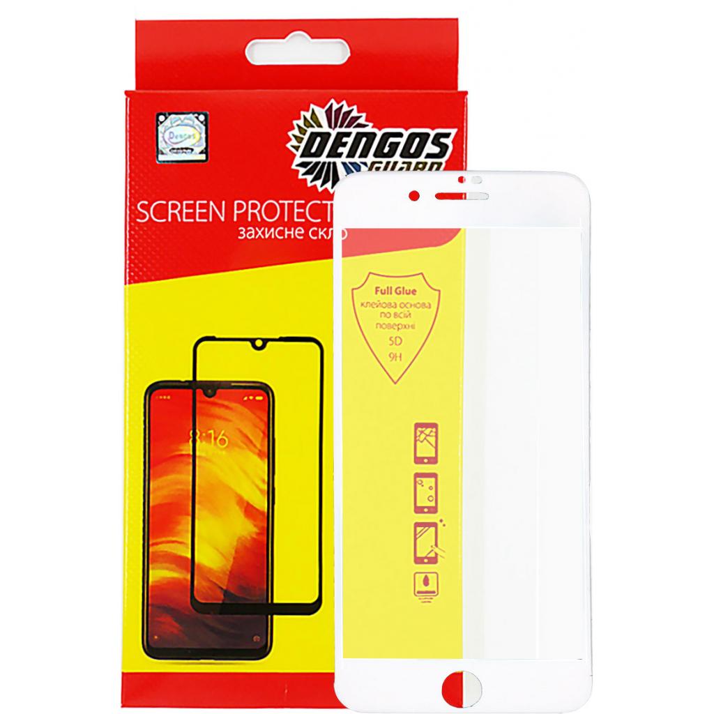 Скло захисне Dengos 5D iPhone 7/8 Plus white (TGFG-36) - зображення 1