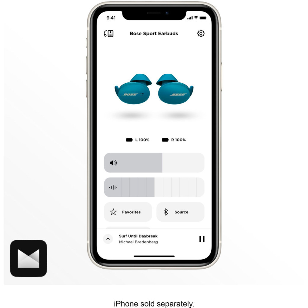 Навушники Bose Sport Earbuds Baltic Blue (805746-0020) - зображення 10