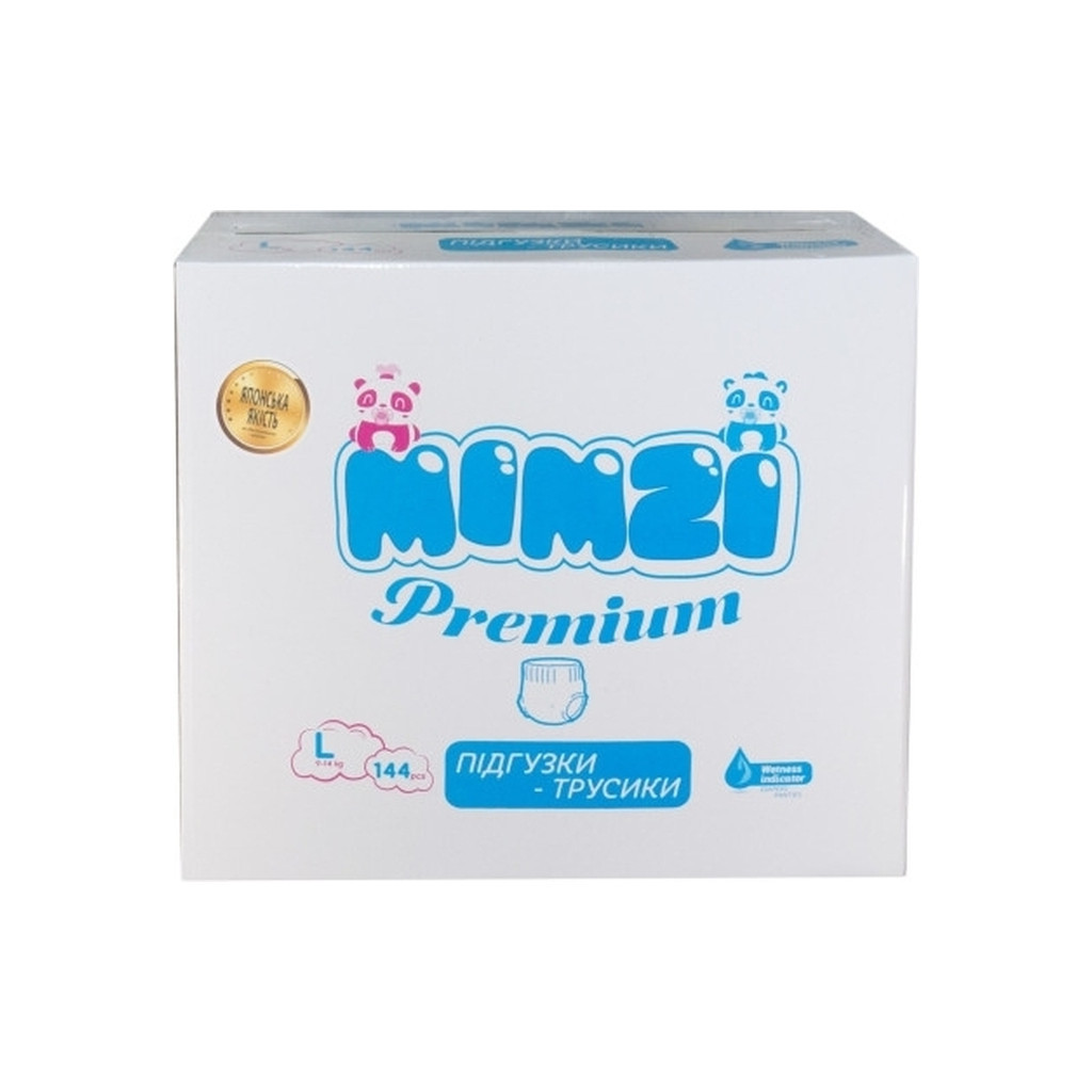 Підгузки Mimzi L 9-14 кг 48 шт. х 3 пачки (MPL3) (4820209800302) - зображення 6