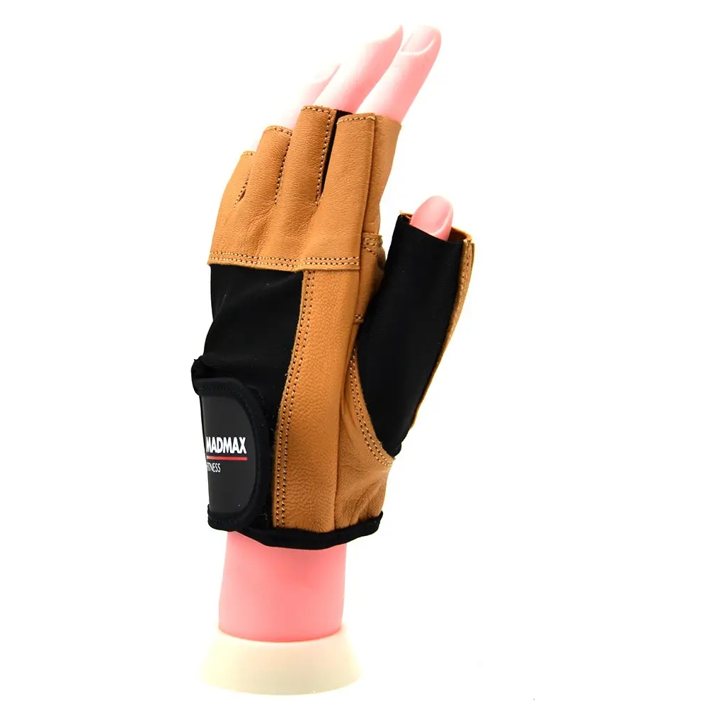 Рукавички для фітнесу MadMax MFG-444 Fitness Brown M (MFG-444-Brown_M) - зображення 5
