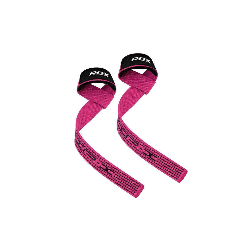 Кистьові лямки RDX S4 Gym Cotton Gel Straps Pink Plus (WAC-S4P+) - зображення 2