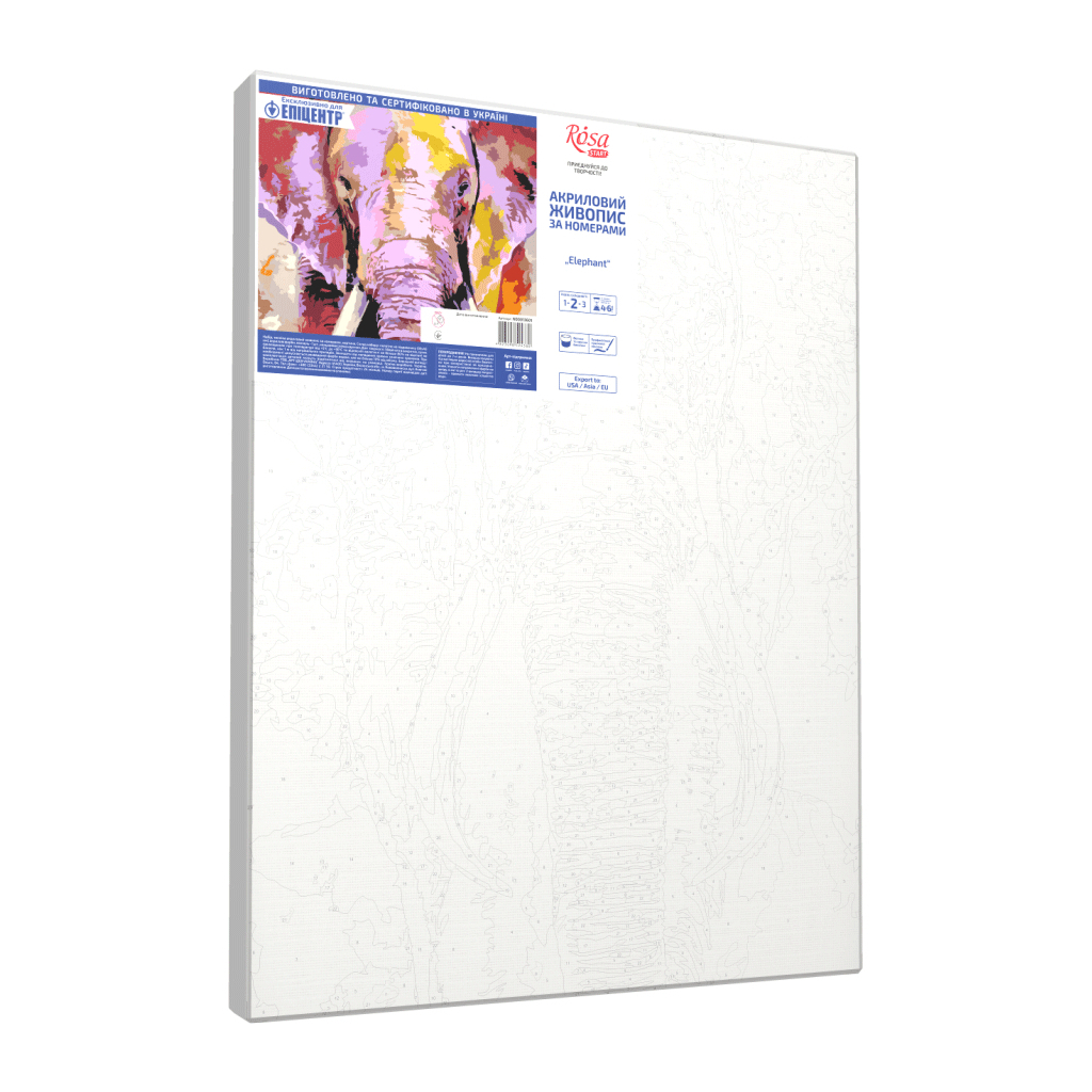 Картина по номерам Rosa Star Elephant 35х45 см (4823098524380) - зображення 2