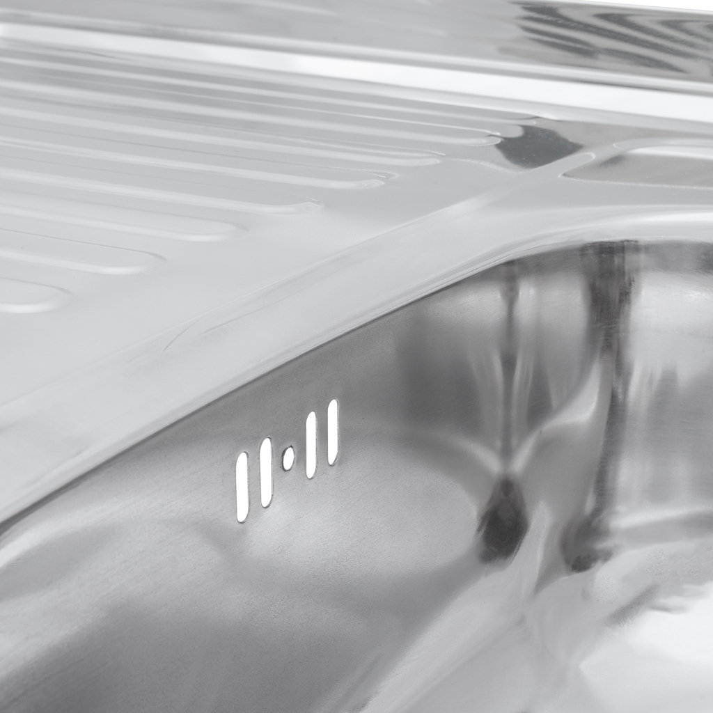 Мийка кухонна Kroner Polierte-6080R 06160 (CV022818) - зображення 5