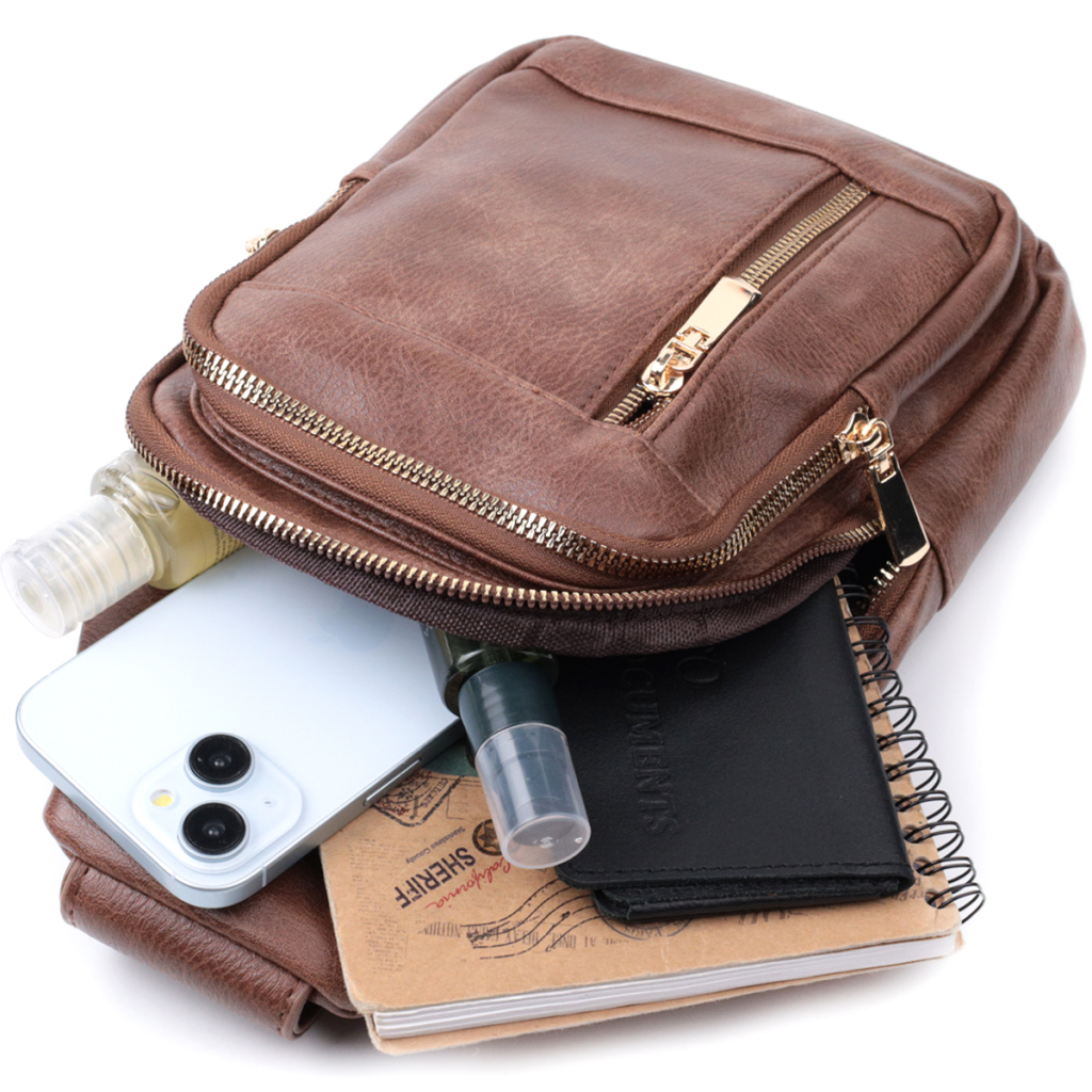 Сумка Vintage З екошкіри Коричнева (22747) - зображення 8