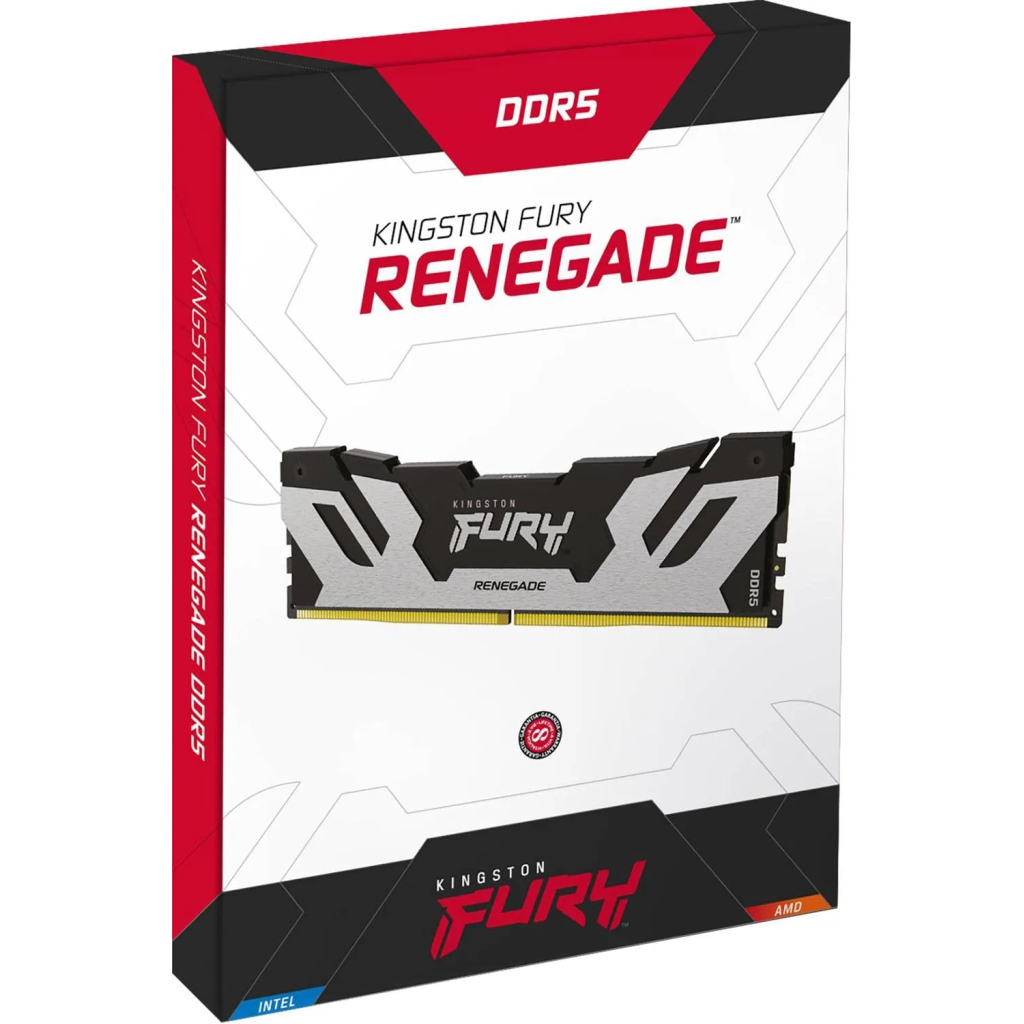 Модуль пам'яті для комп'ютера DDr5 16GB 7600 MHz Renegade XMP Silver/Black Kingston Fury (ex.HyperX) (KF576C38RS-16) - зображення 4