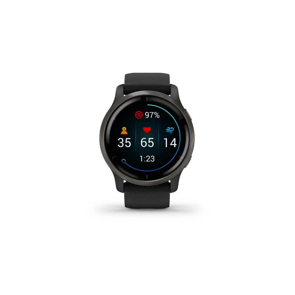 Смарт-годинник Garmin Venu 2, Black + Slate, GPS (010-02430-11) - зображення 2