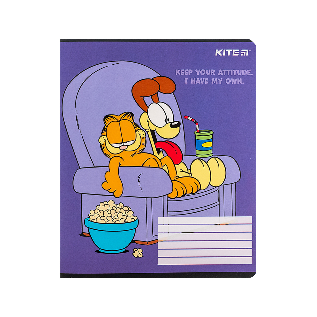Зошит Kite Garfield, 18 аркушів, лінія (GF24-237) - зображення 12