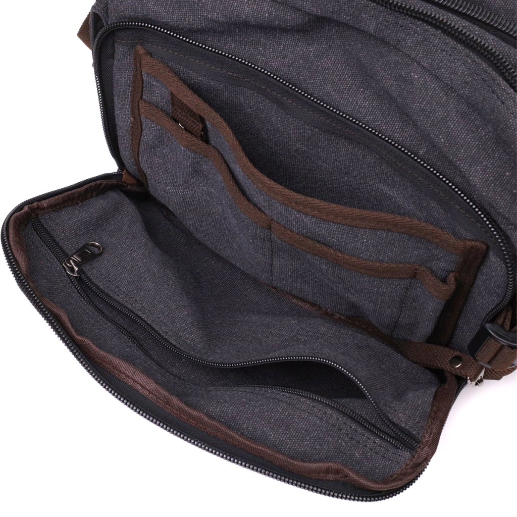 Сумка Vintage З текстилю Чорна (22204) - зображення 5