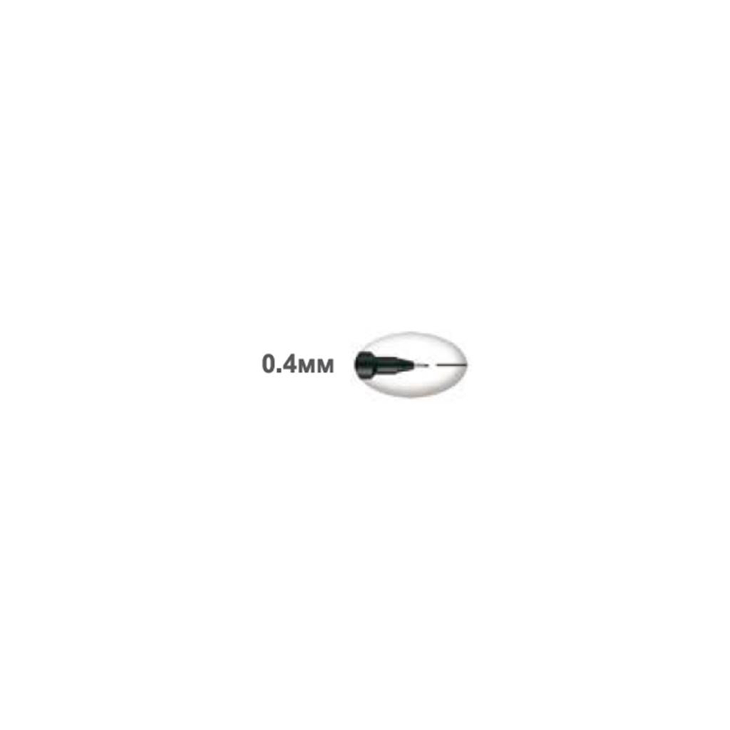 Лайнер UNI Pin Fine Linе Black 0.4 мм (PIN04-200.Black) - зображення 6
